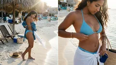 Bikini celeste en 2026: por qué se volvió el nuevo neutral de playa (y cómo combinarlo sin enredos)