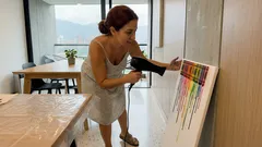 No tires los crayones partidos: mira cómo hacer un cuadro con efecto chorreado