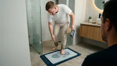 El tapete de baño de piedra (diatomita): el cambio simple para decirle adiós a la humedad